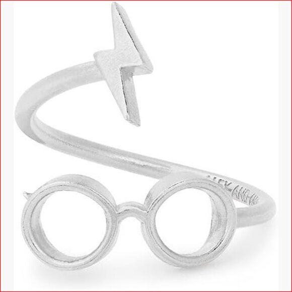 Adjustable Harry Potter Glasses Ring Wrap Sterling Silver Statement